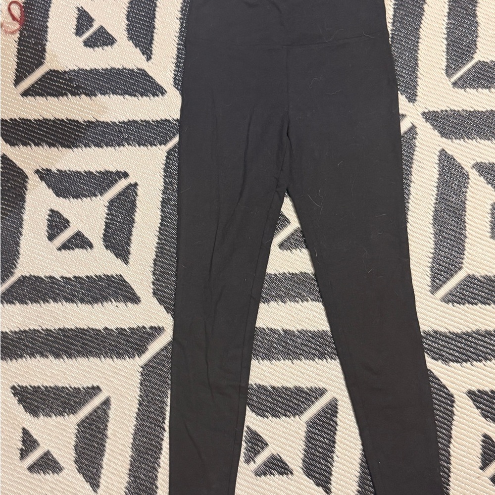 Pants: MIA Black Cotton-Blend Leggings